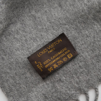 Louis Vuitton Cashmere Jhelam Muffler Scarf Grey 4 of 4