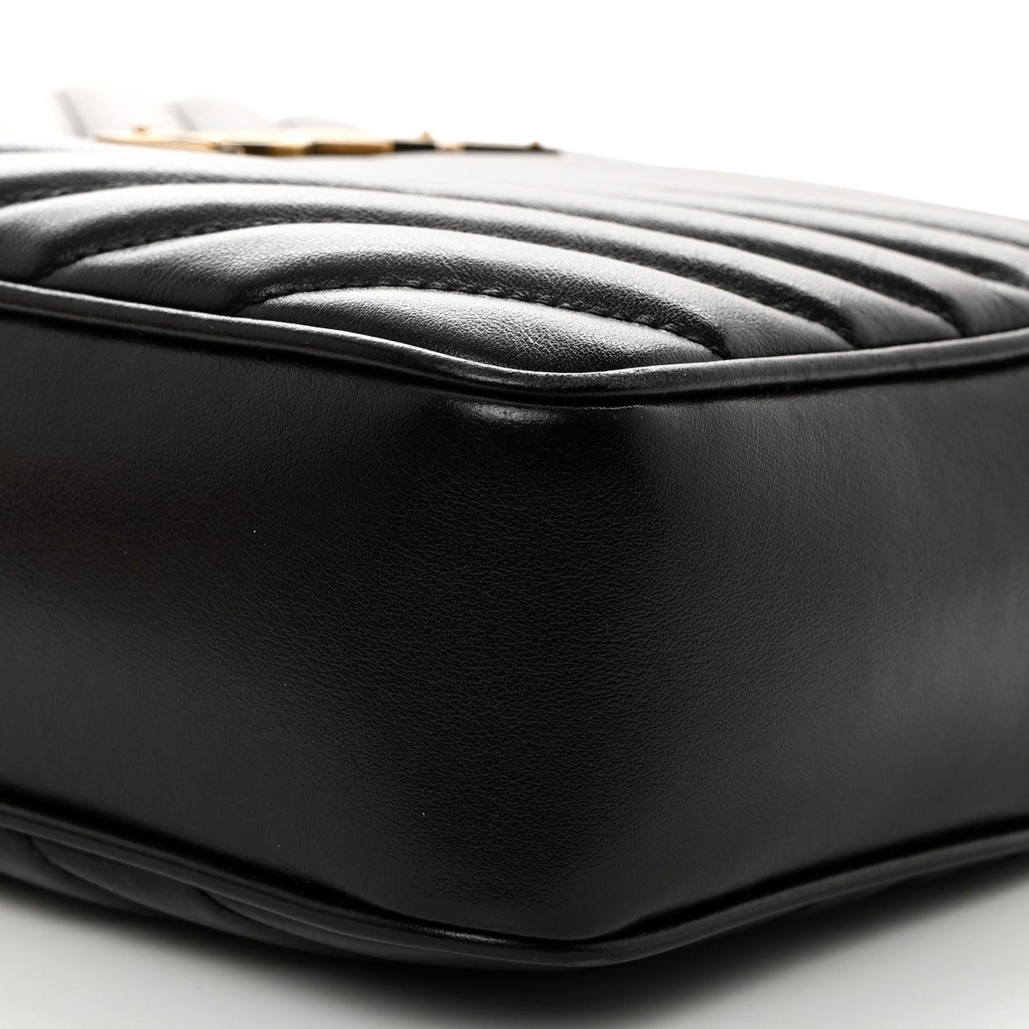 Calfskin Matelasse Monogram Lou Camera Bag Black
