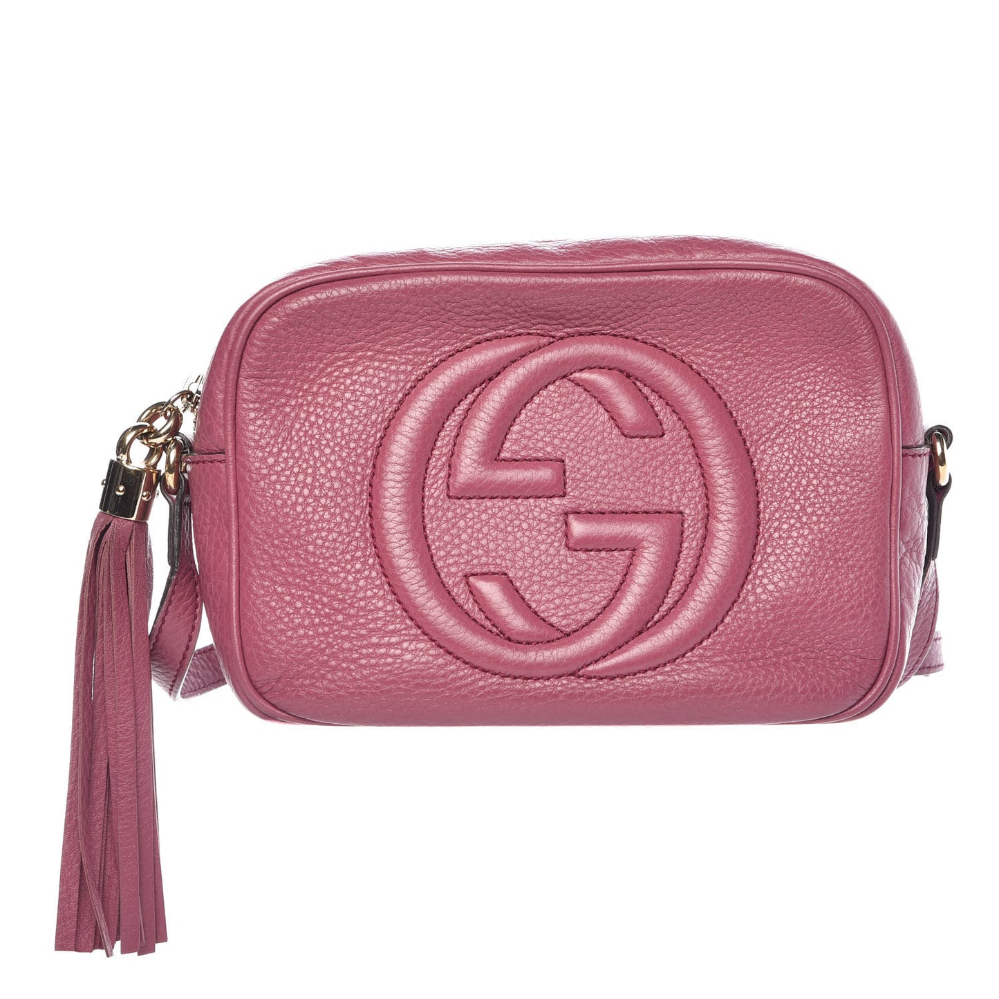 Pebbled Calfskin Small Soho Disco Bag Peonia Flower