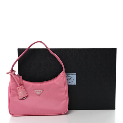 Prada Tessuto Nylon Mini Re-Edition 2000 Bag Begonia 12 of 12