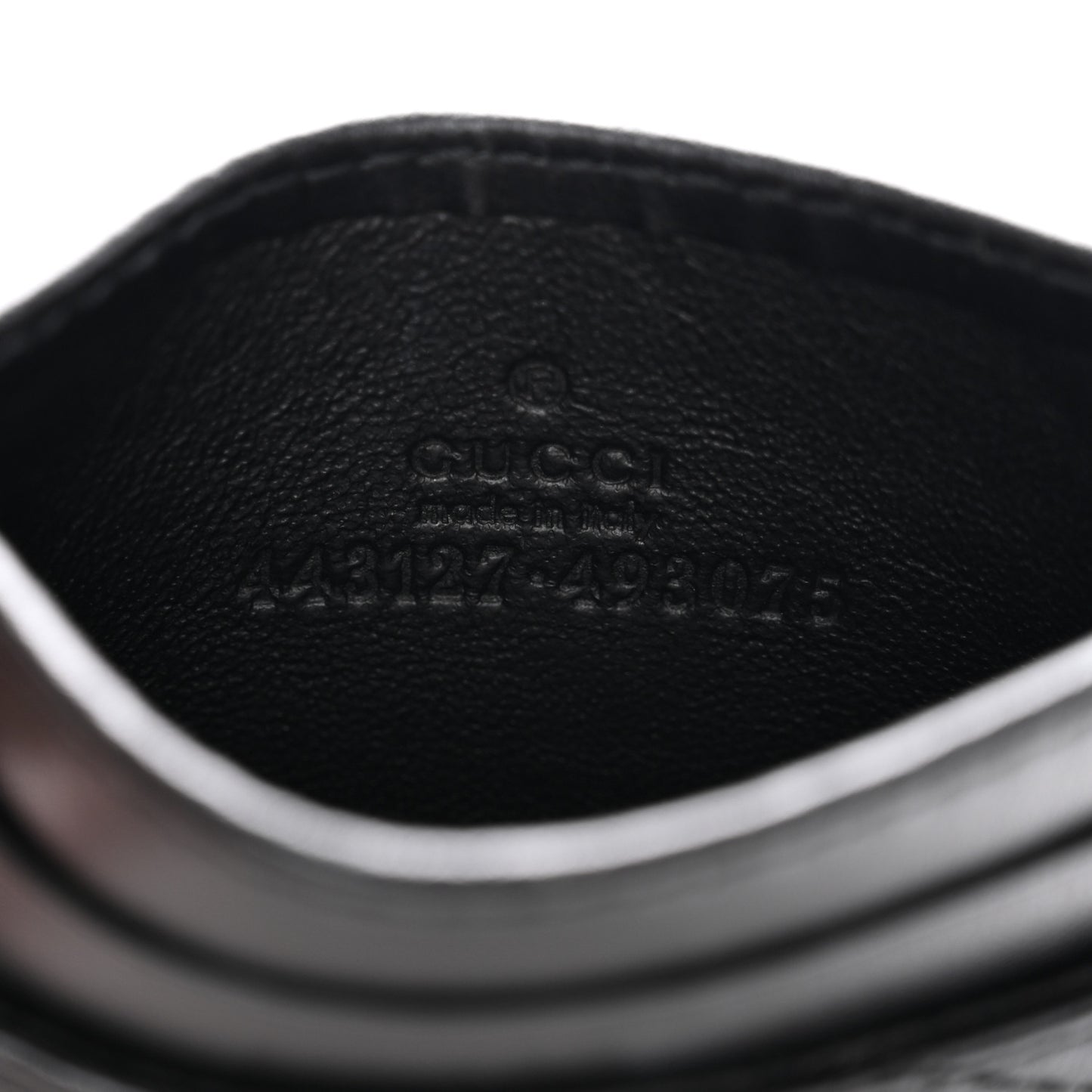 Calfskin Matelasse GG Marmont Card Holder Black