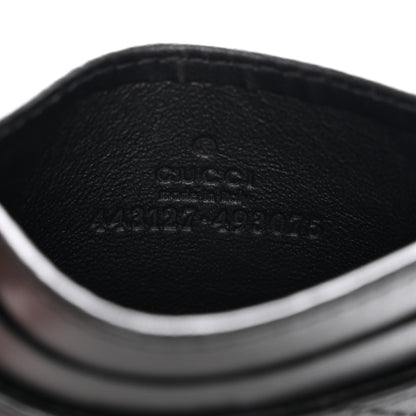 Gucci Calfskin Matelasse GG Marmont Card Holder Black 6 of 7