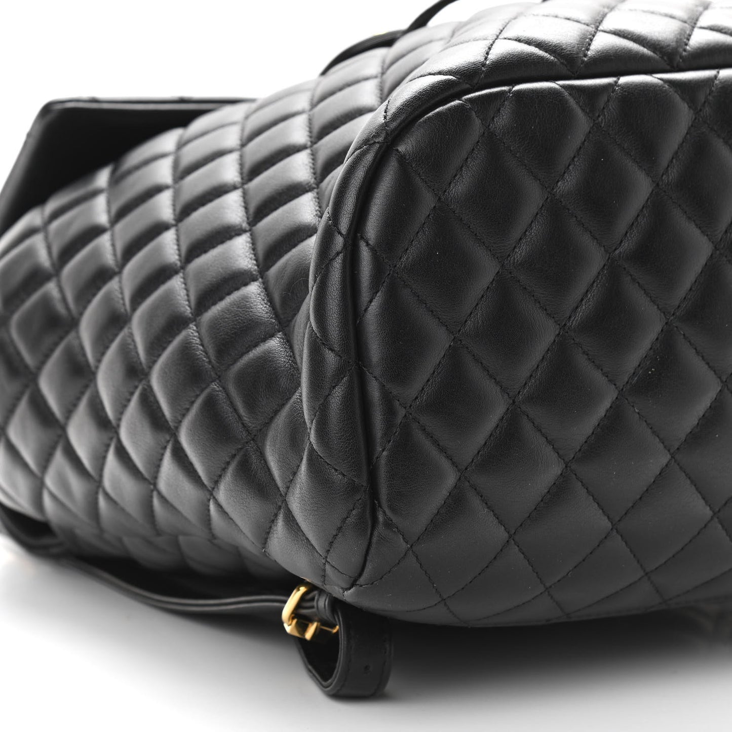 Lambskin Quilted Large Urban Spirit Backpack Black