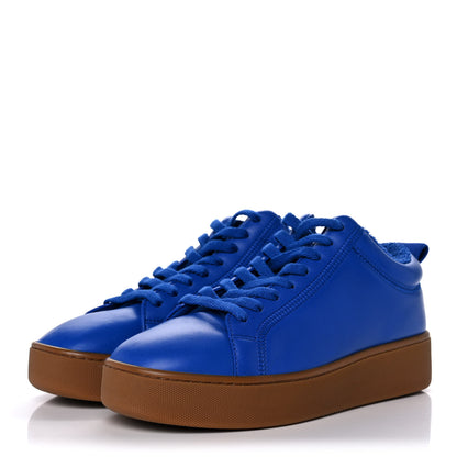 Bottega Veneta Nappa Terry-Lined Low Top Sneakers 38 Cobalt 3 of 7
