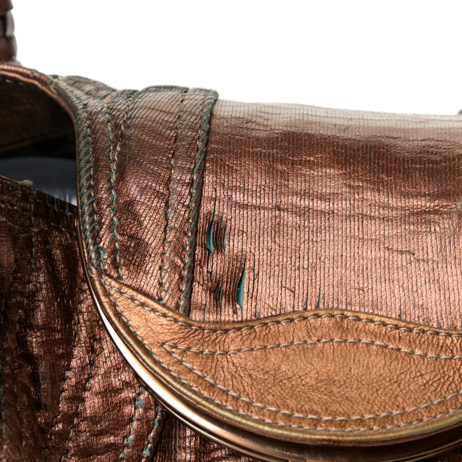 Fendi Nappa Fortuny Hologram Spy Tobacco Oro Ambrato 15 of 20
