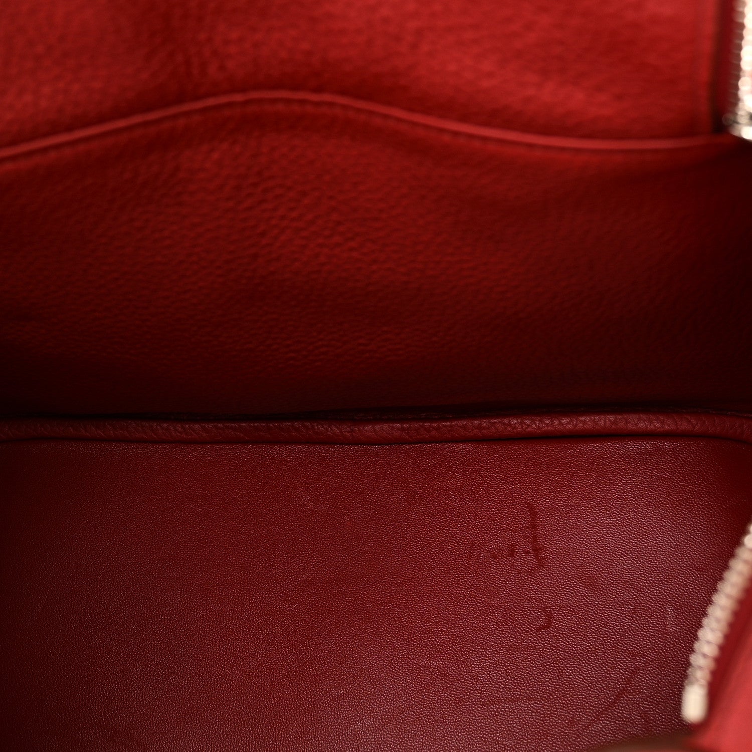 Hermes Taurillon Clemence Lindy 30 Rouge Garance 5 of 12