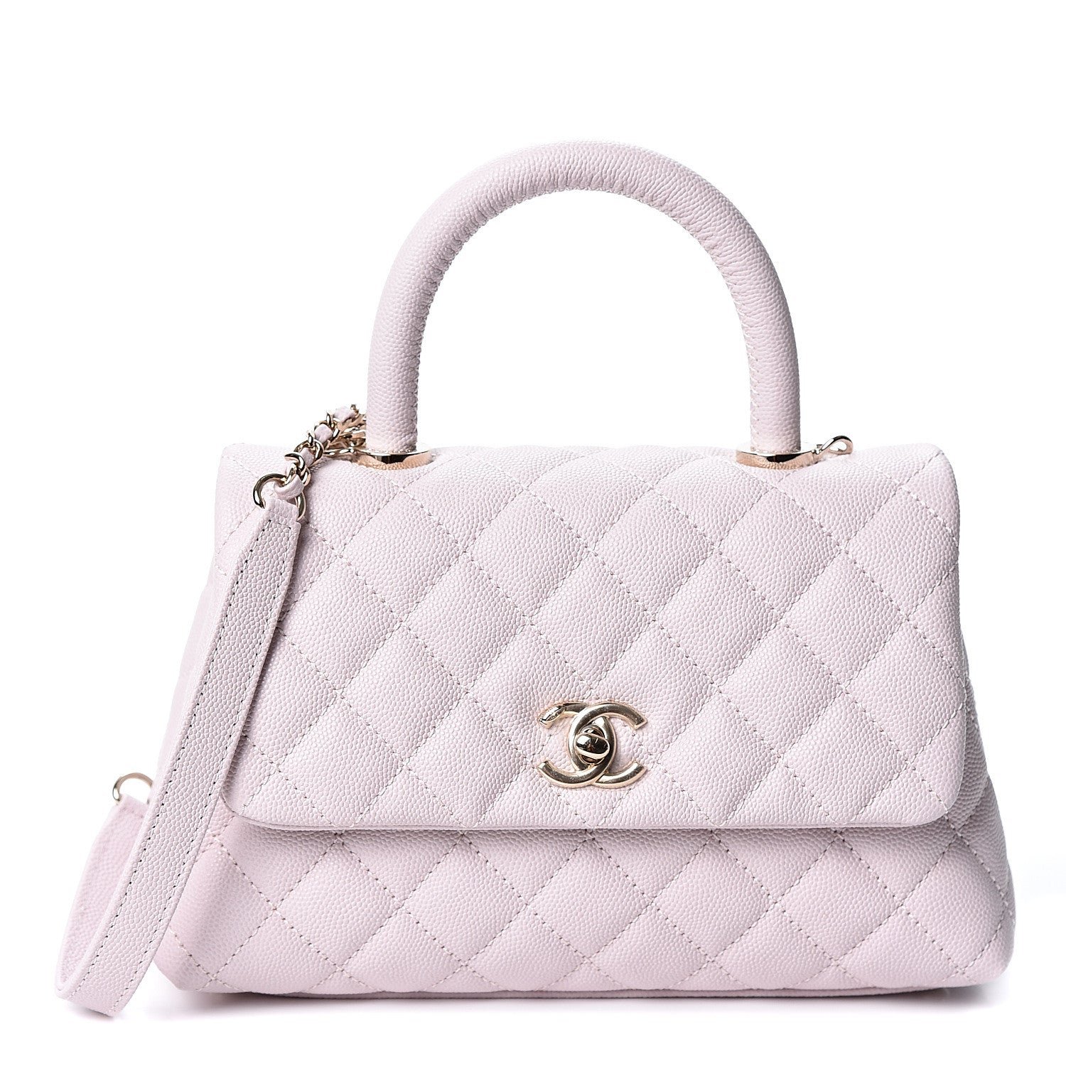 Chanel Caviar Quilted Mini Coco Handle Flap Lilas Lilac 1 of 10