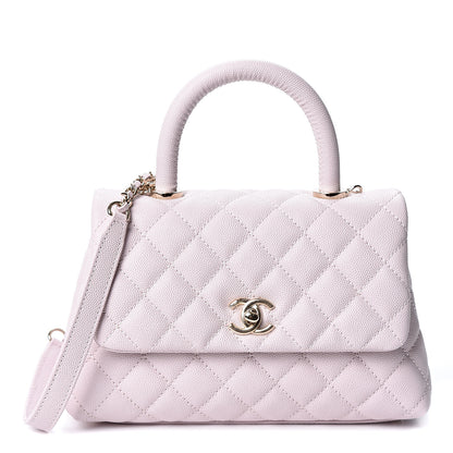 Chanel Caviar Quilted Mini Coco Handle Flap Lilas Lilac 1 of 10