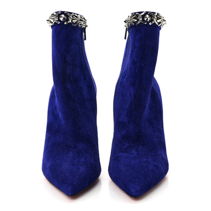 Christian Louboutin Suede Booty Chain 100 Ankle Boots 37.5 Night 2 of 9