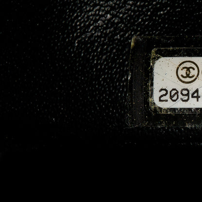 Chanel Lambskin Chevron Quilted Jumbo Double Flap So Black 8 of 11