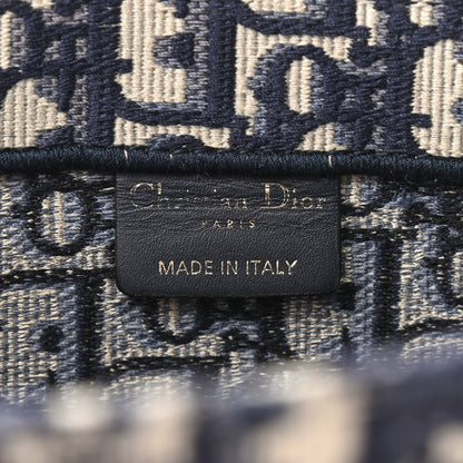 Christian Dior Oblique Medium Book Tote Blue Multicolor 6 of 9