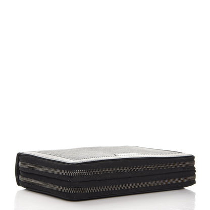 Gucci GG Supreme Monogram Travel Document Case Black Grey 4 of 8