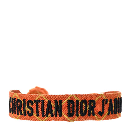Christian Dior Woven Cotton J'Adior Friendship Bracelet 1 of 5