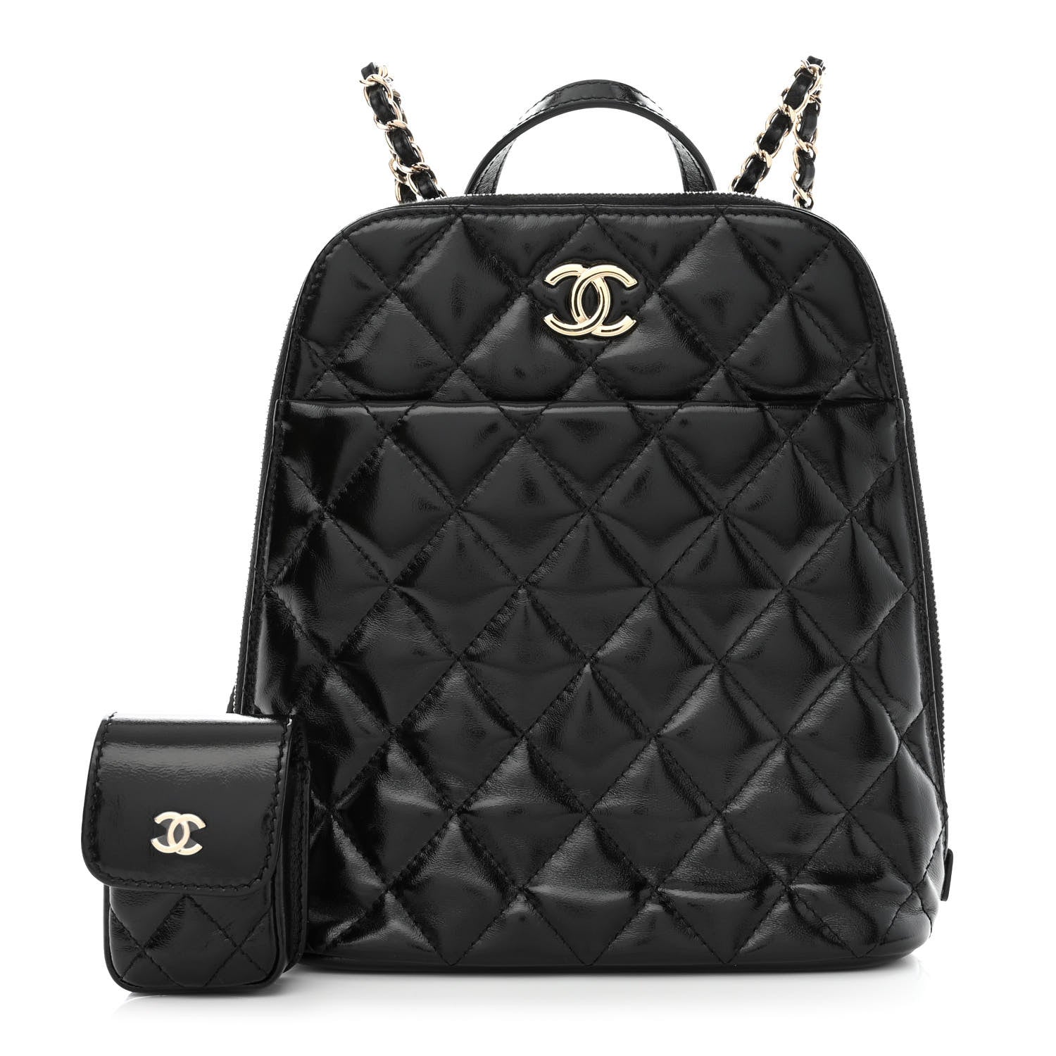 Chanel Shiny Calfskin My Pocket Backpack Black 1 of 13
