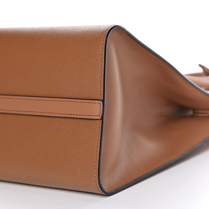 Prada Saffiano City Calf Medium Esplanade Tote Caramel 8 of 9