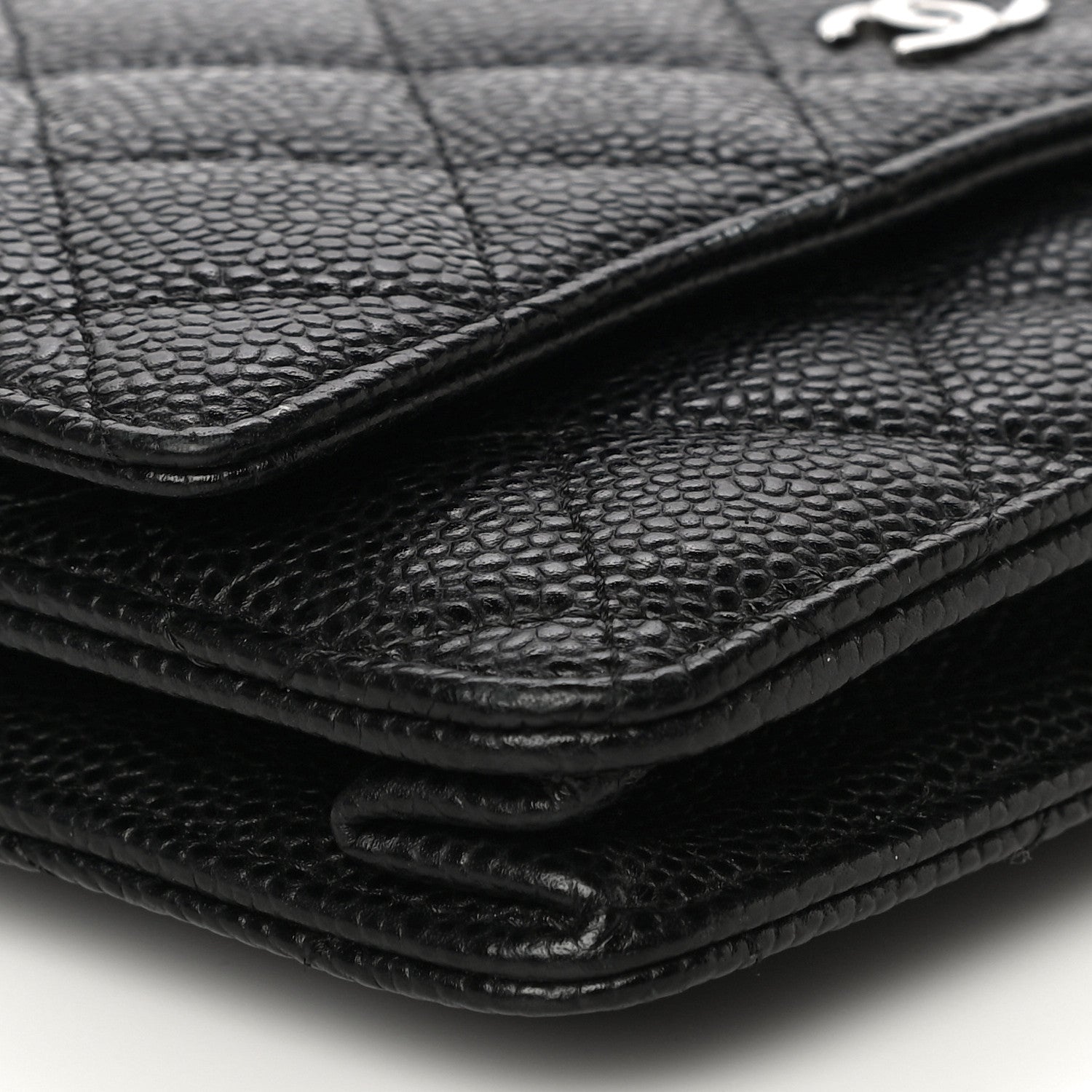 Chanel Caviar Quilted Wallet On Chain WOC Black 10 of 12