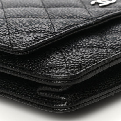 Chanel Caviar Quilted Wallet On Chain WOC Black 10 of 12