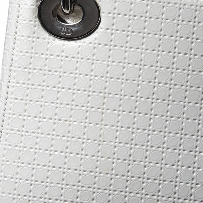 Christian Dior Patent Micro-Cannage Mini Lady Dior White 12 of 12