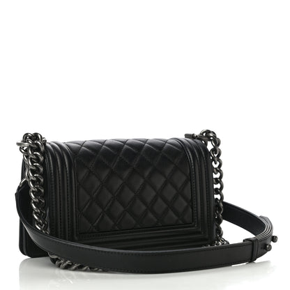Chanel Calfskin Quilted Small Boy Flap Black 3 of 10