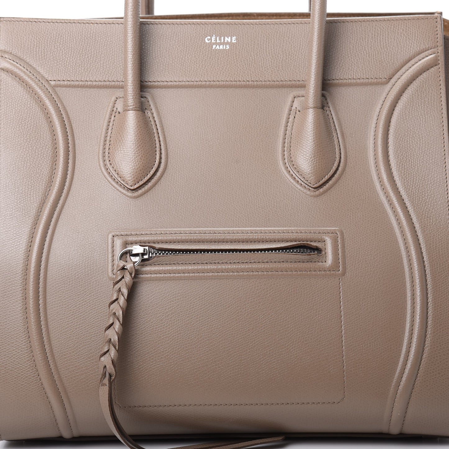 Supple Calfskin Medium Phantom Luggage Taupe