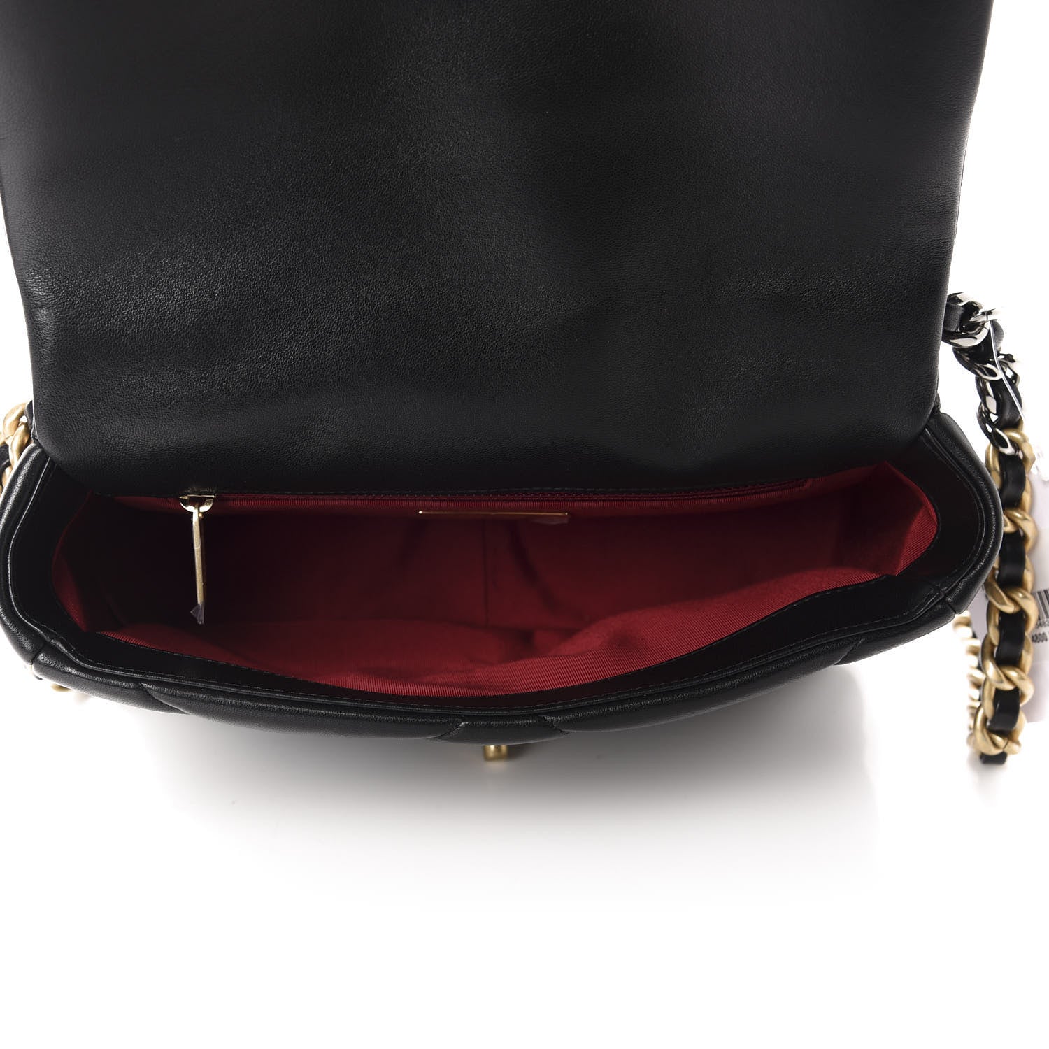 Chanel Lambskin Quilted Medium 19 Flap Black 5 of 10