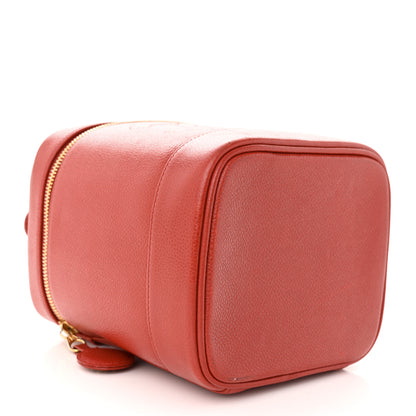 Chanel Caviar Vanity Cosmetic Case Red 4 of 14