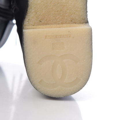 Chanel Calfskin CC Turnlock Ankle Boots 36.5 Black 6 of 10