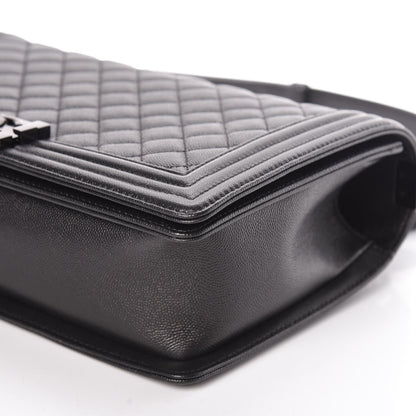 Chanel Caviar Quilted New Medium Boy Flap So Black 6 of 11