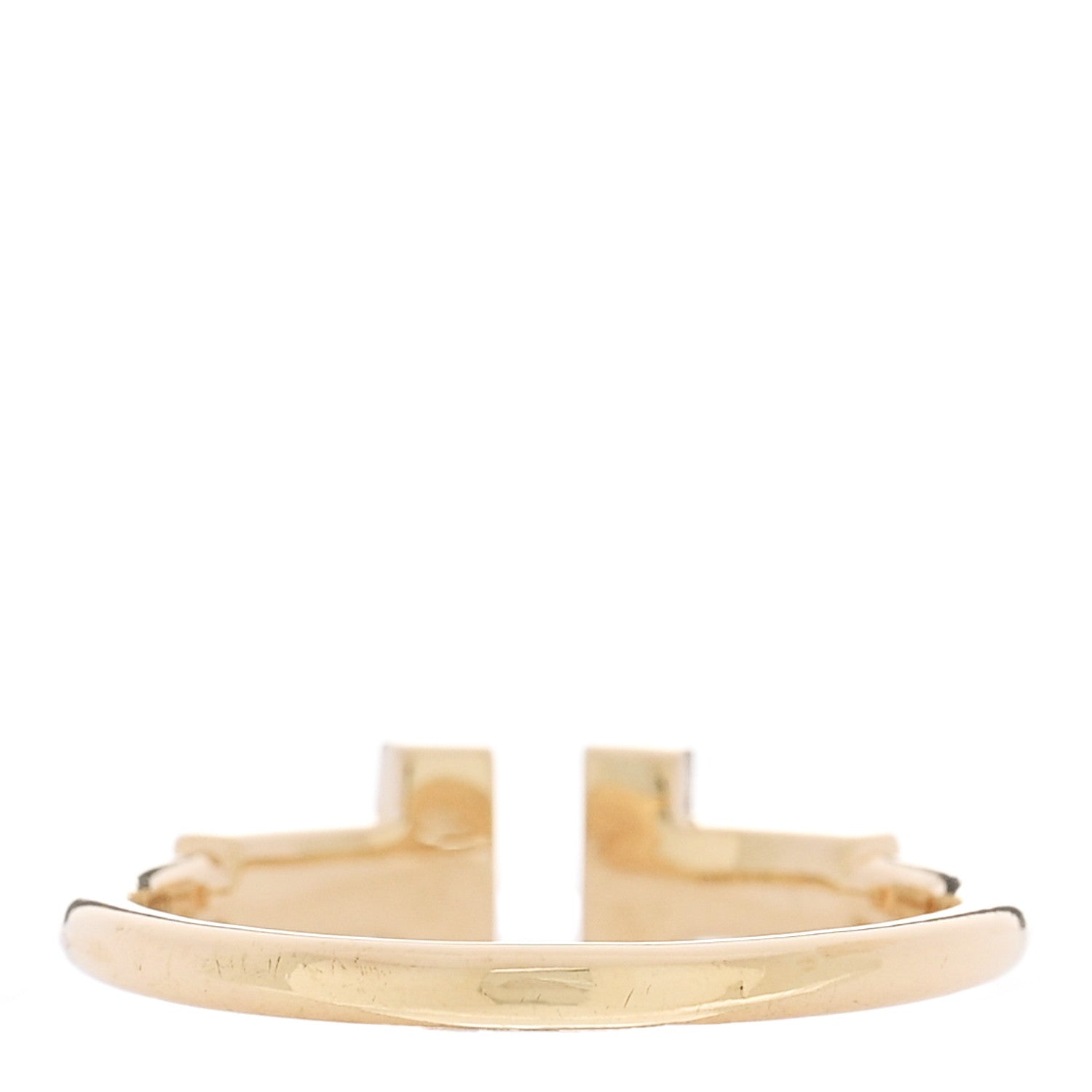 Tiffany 18K Yellow Gold Diamond T Wire Ring 53 6.5 3 of 5
