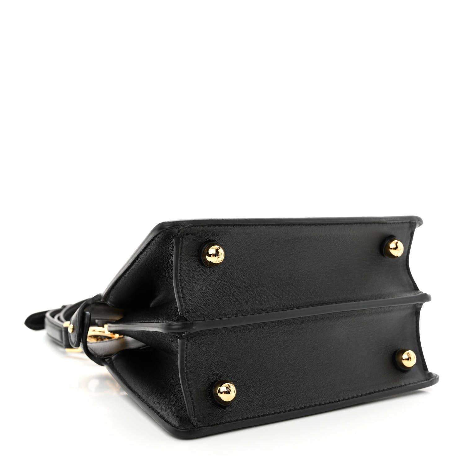 Fendi Shiny Nappa Petite Peekaboo I SEE U Satchel Black 4 of 13