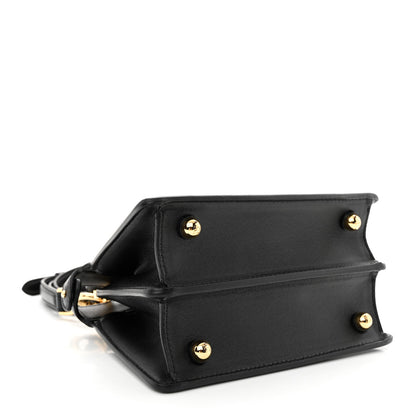 Fendi Shiny Nappa Petite Peekaboo I SEE U Satchel Black 4 of 13