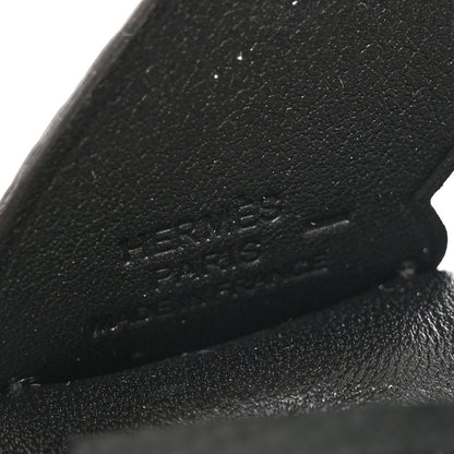 Hermes Milo Lambskin Lizard Touch Grigri Rodeo Pegase Horse Bag Charm PM So Black 4 of 4