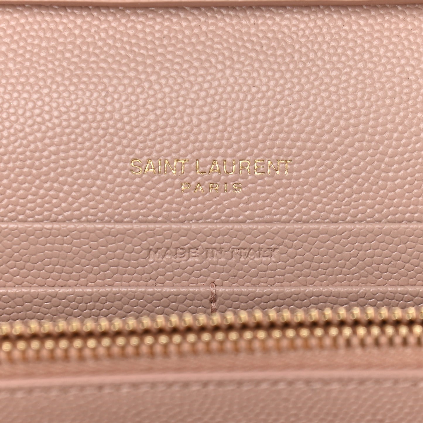 Grain De Poudre Matelasse Chevron Monogram Chain Wallet Pale Pink