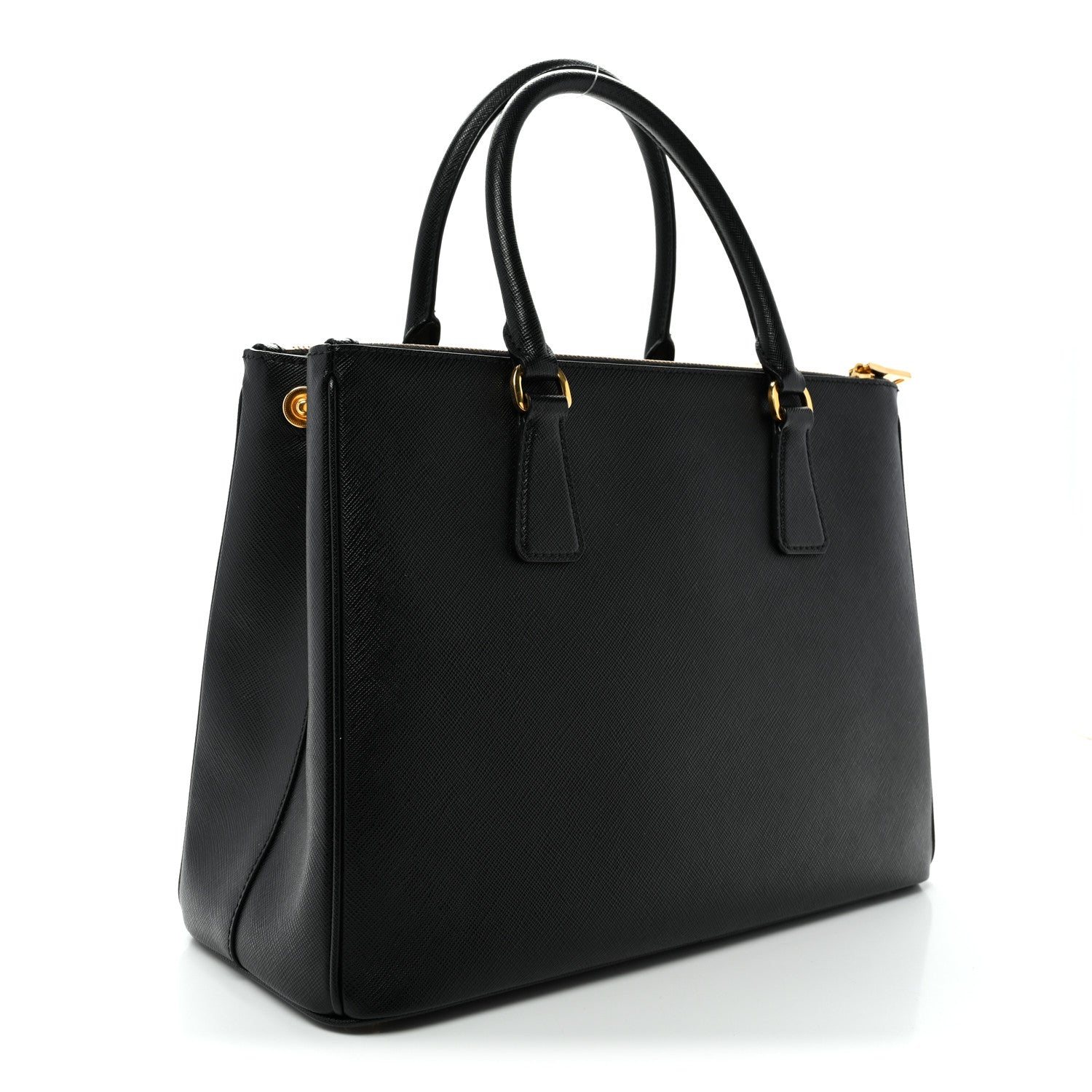Prada Saffiano Lux Large Galleria Double Zip Tote Black 3 of 10