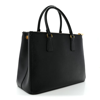 Prada Saffiano Lux Large Galleria Double Zip Tote Black 3 of 10