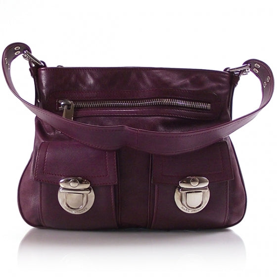 Marc Jacobs Leather Large Multipocket Purple 1 of 13