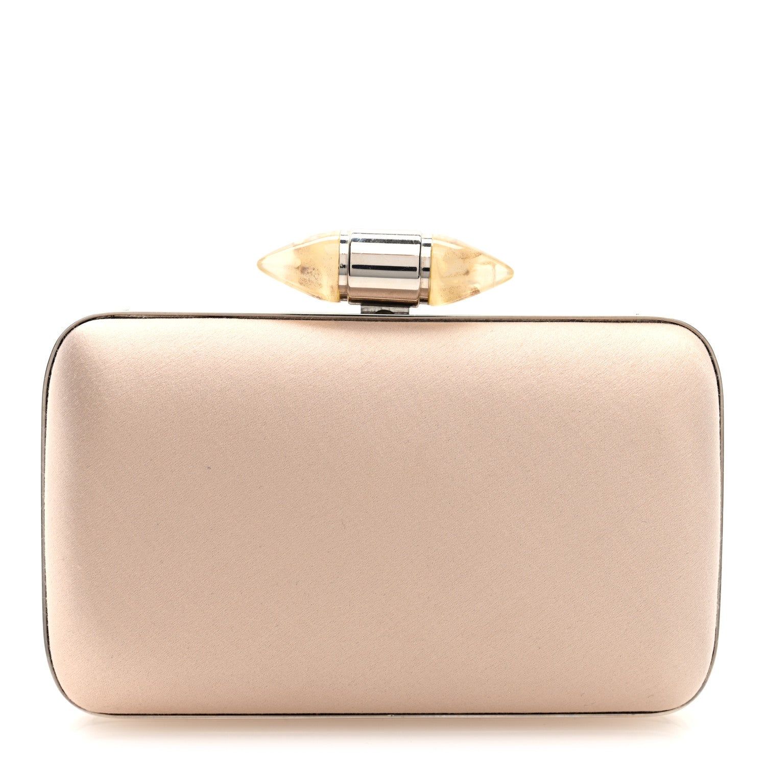 Givenchy Satin Resin Clutch Beige 1 of 9