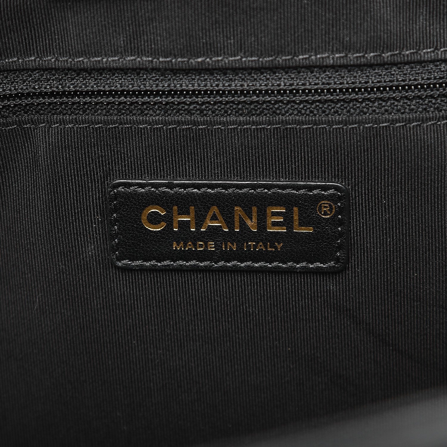 Chanel Calfskin Stitched Large Straight Lines Shopping Tote Black 6 of 13