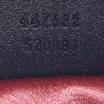 Gucci Denim Matelasse Pearl Studded Small GG Marmont Chain Shoulder Bag Blue 7 of 8