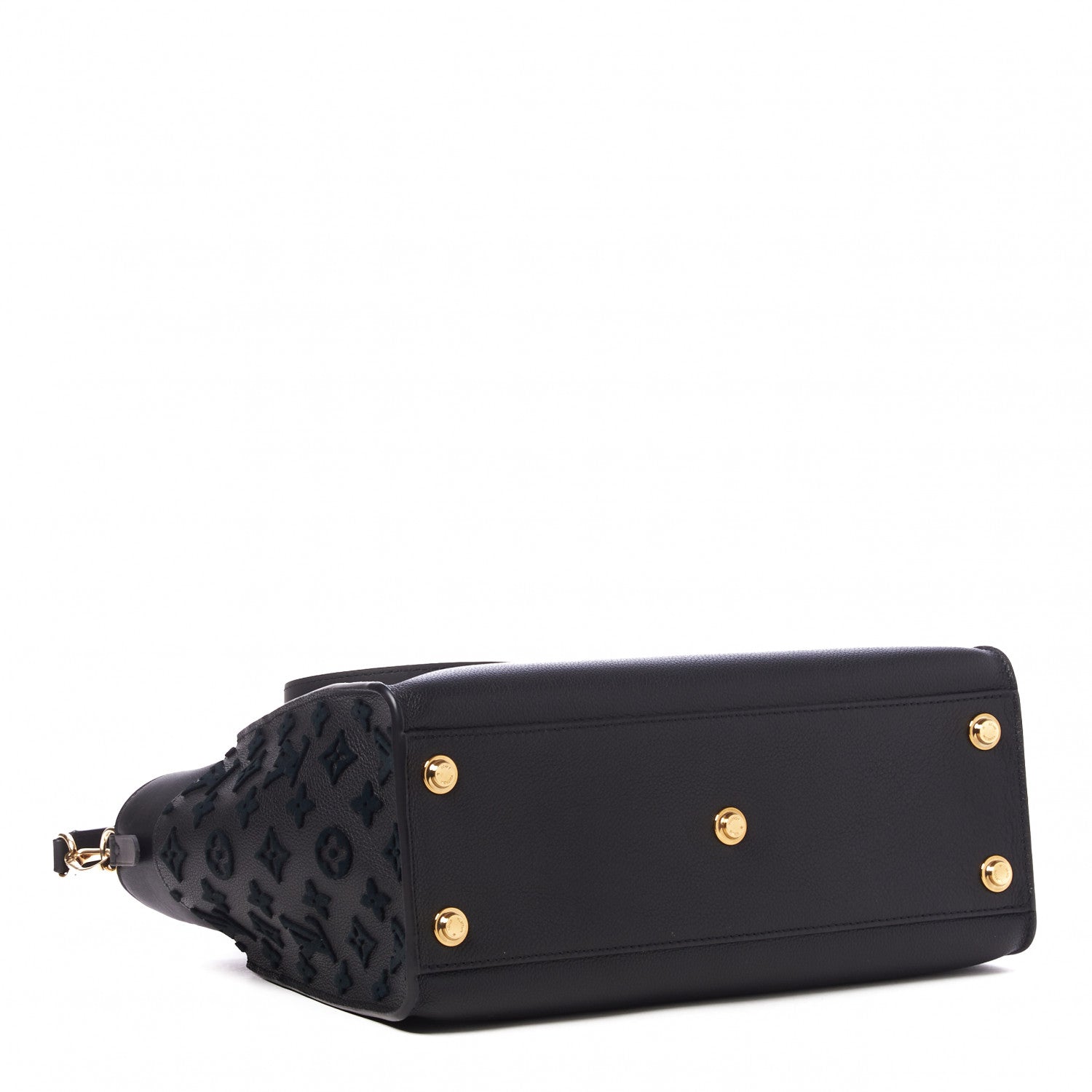 Louis Vuitton Calfskin Monogram Tufting On My Side Black 4 of 9