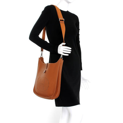 Hermes Taurillon Clemence Evelyne III GM Gold 2 of 8