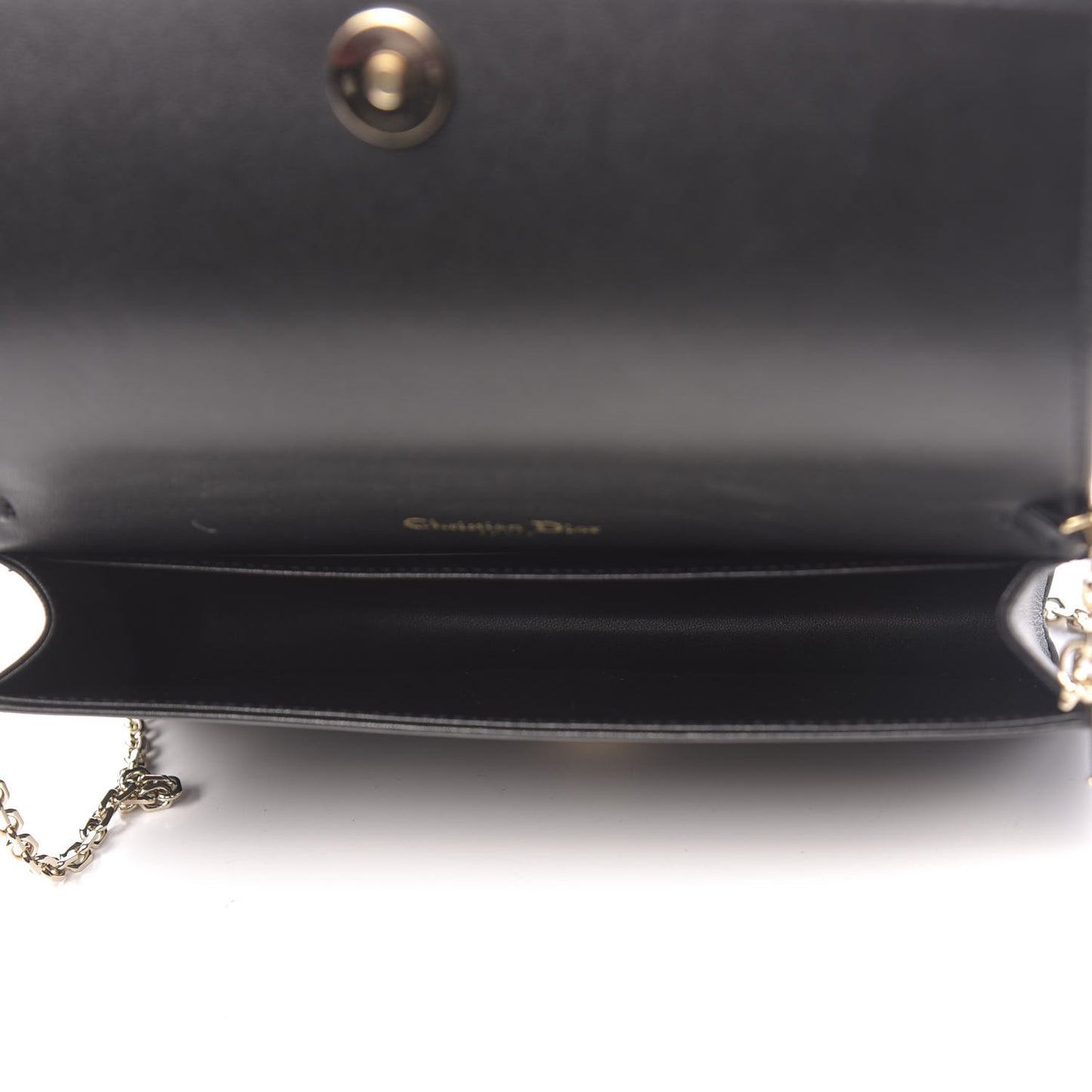 Lambskin Cannage Lady Dior Pouch Black