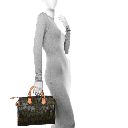 Louis Vuitton Monogram Graffiti Speedy 30 Kaki 2 of 10
