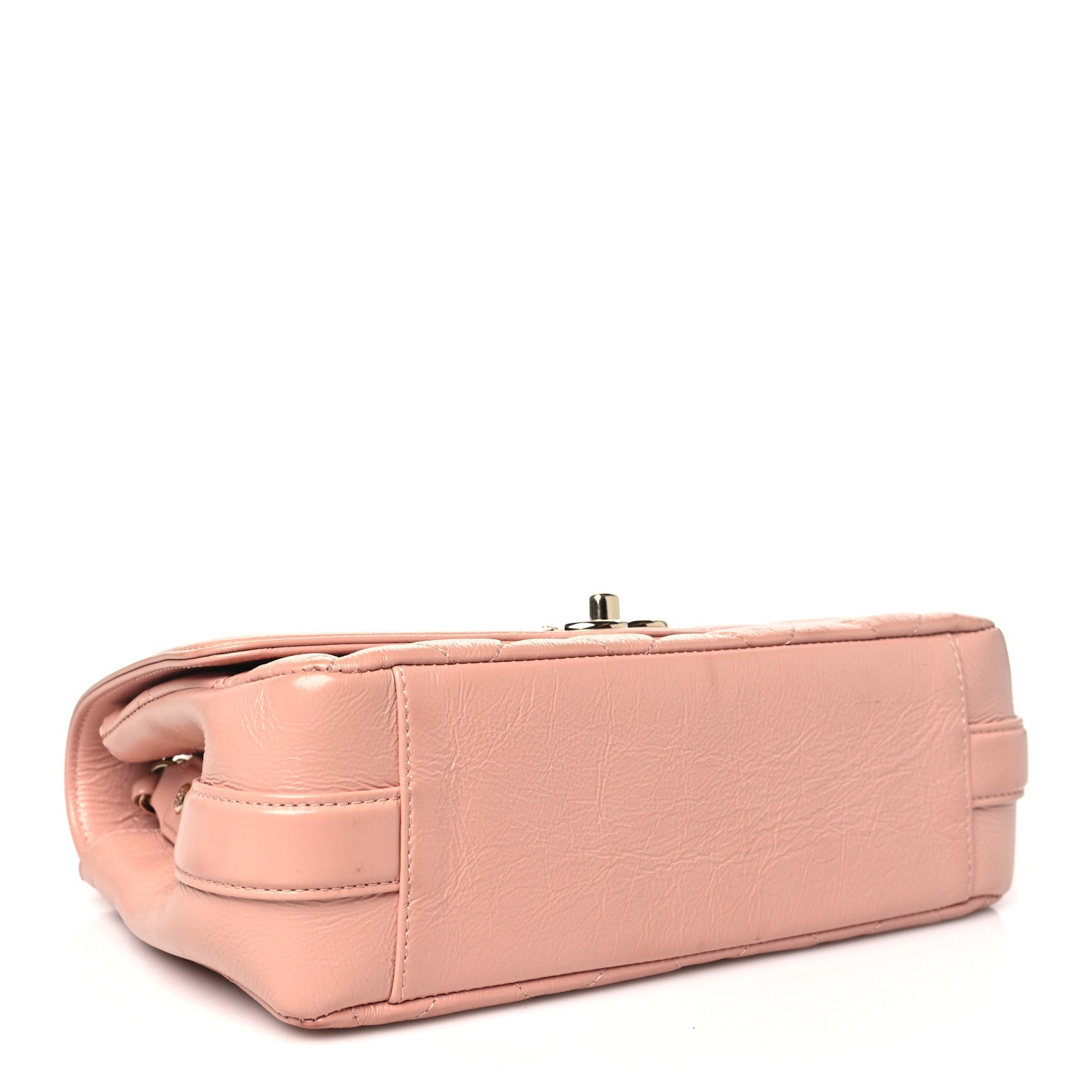 Chanel Crumpled Glazed Lambskin Quilted Small Flap Pink 4 of 11