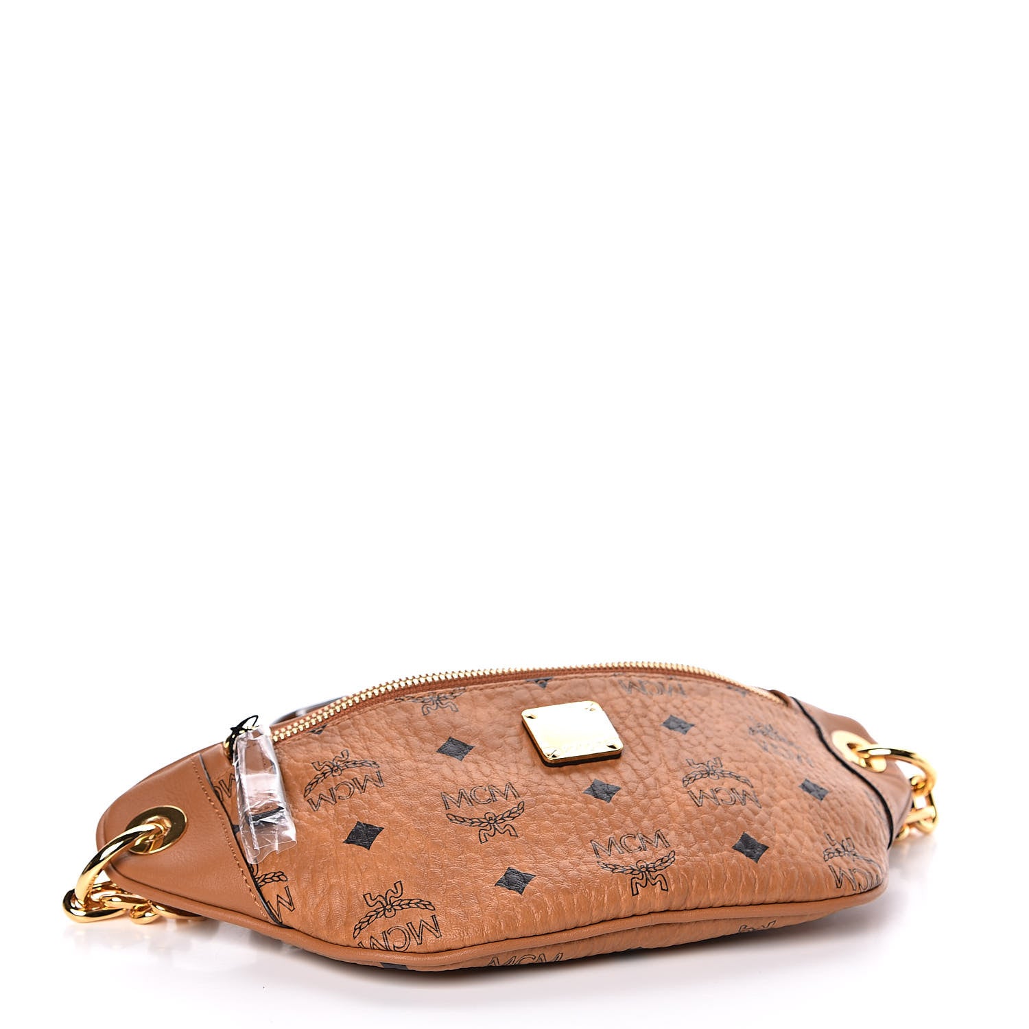 MCM Visetos Stark Belt Bag Cognac 4 of 9