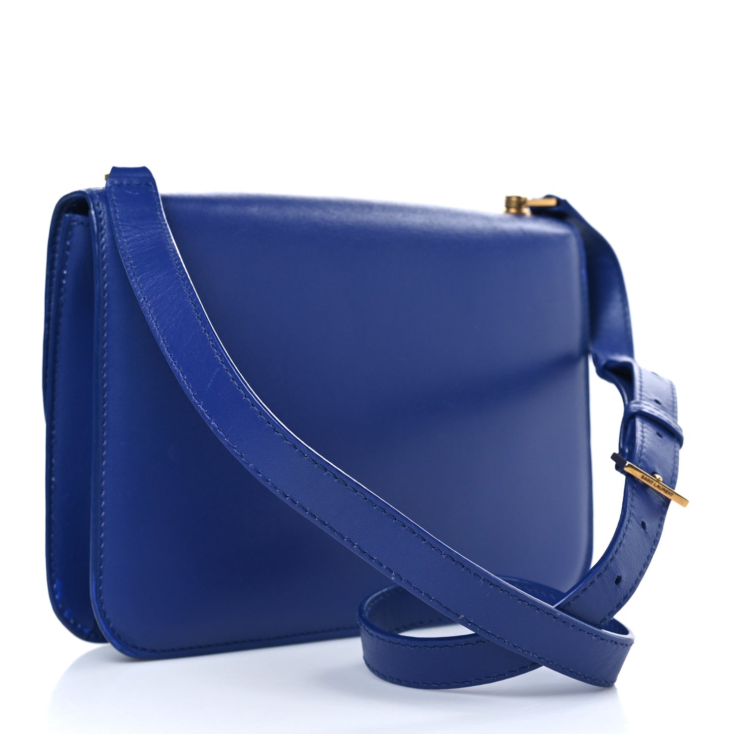 Smooth Calfskin Carre Satchel Royal Blue