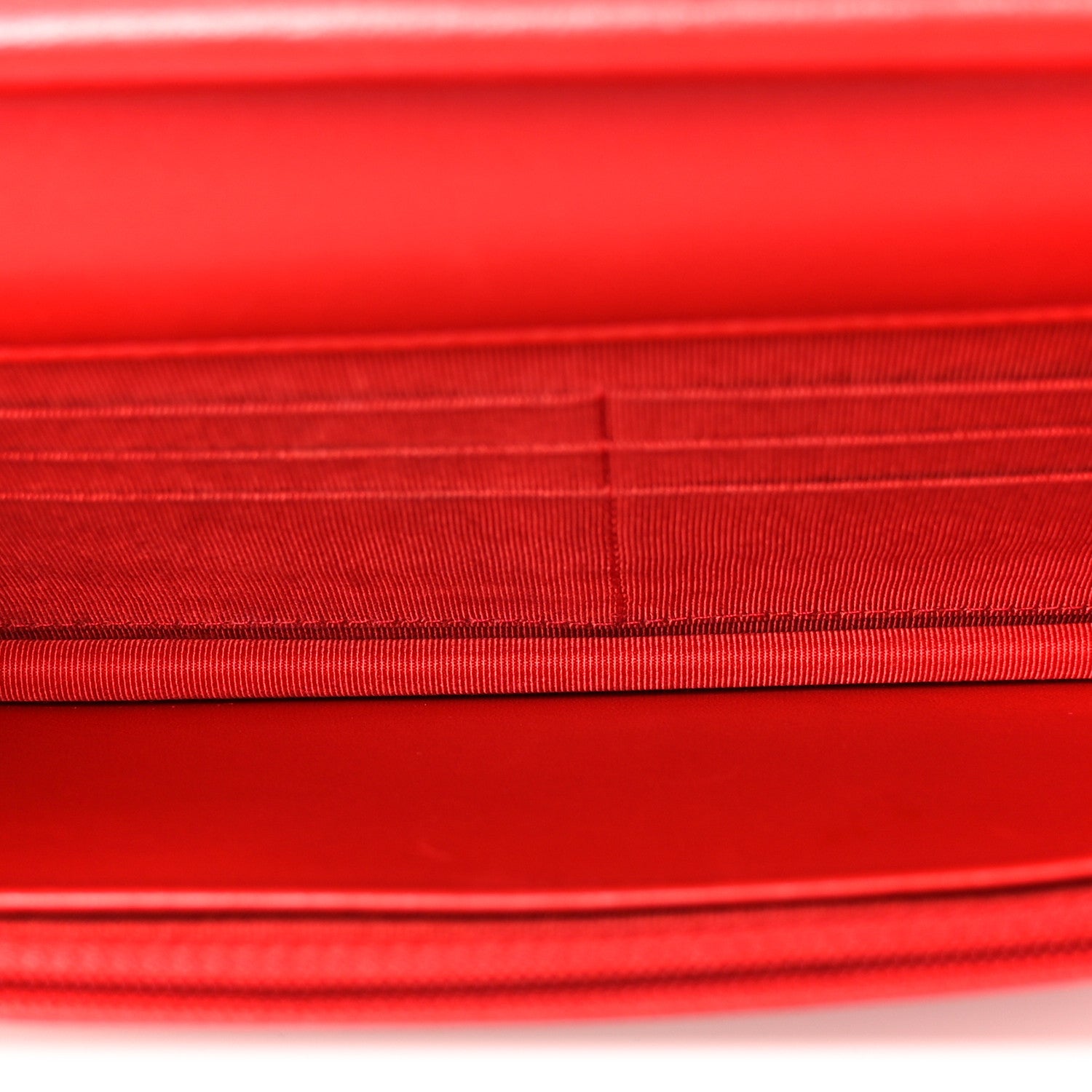 Chanel Lambskin Quilted Wallet On Chain WOC Red 5 of 12