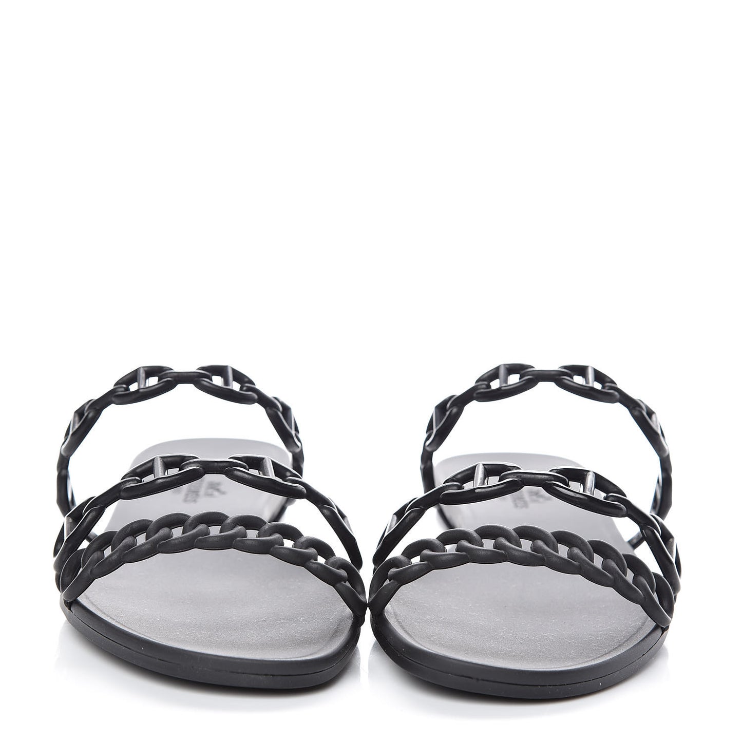 Rubber Chaine d'Ancre Rivage Sandals 36 Black