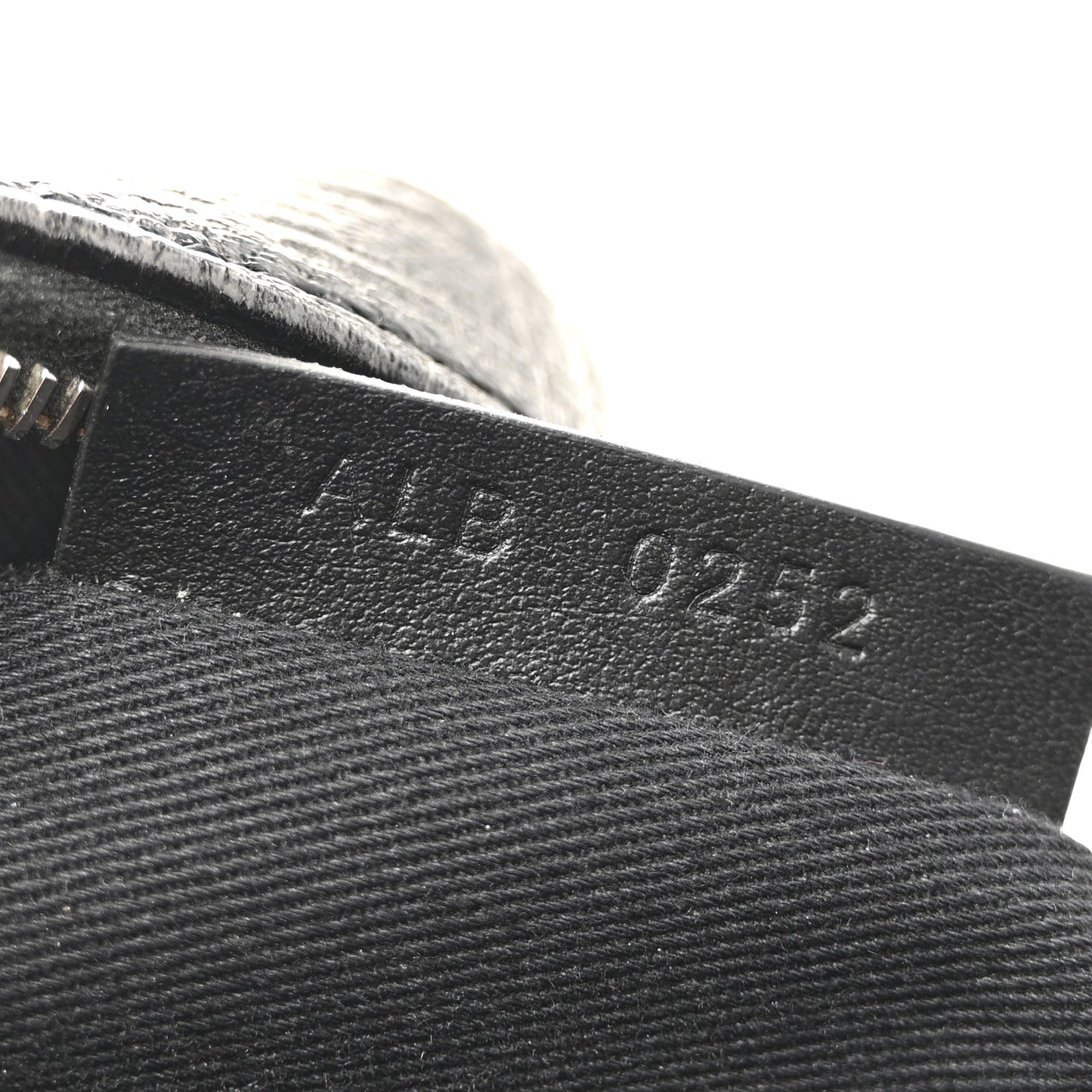 Coated Canvas Logo Embossed Body Pouch Black Black
