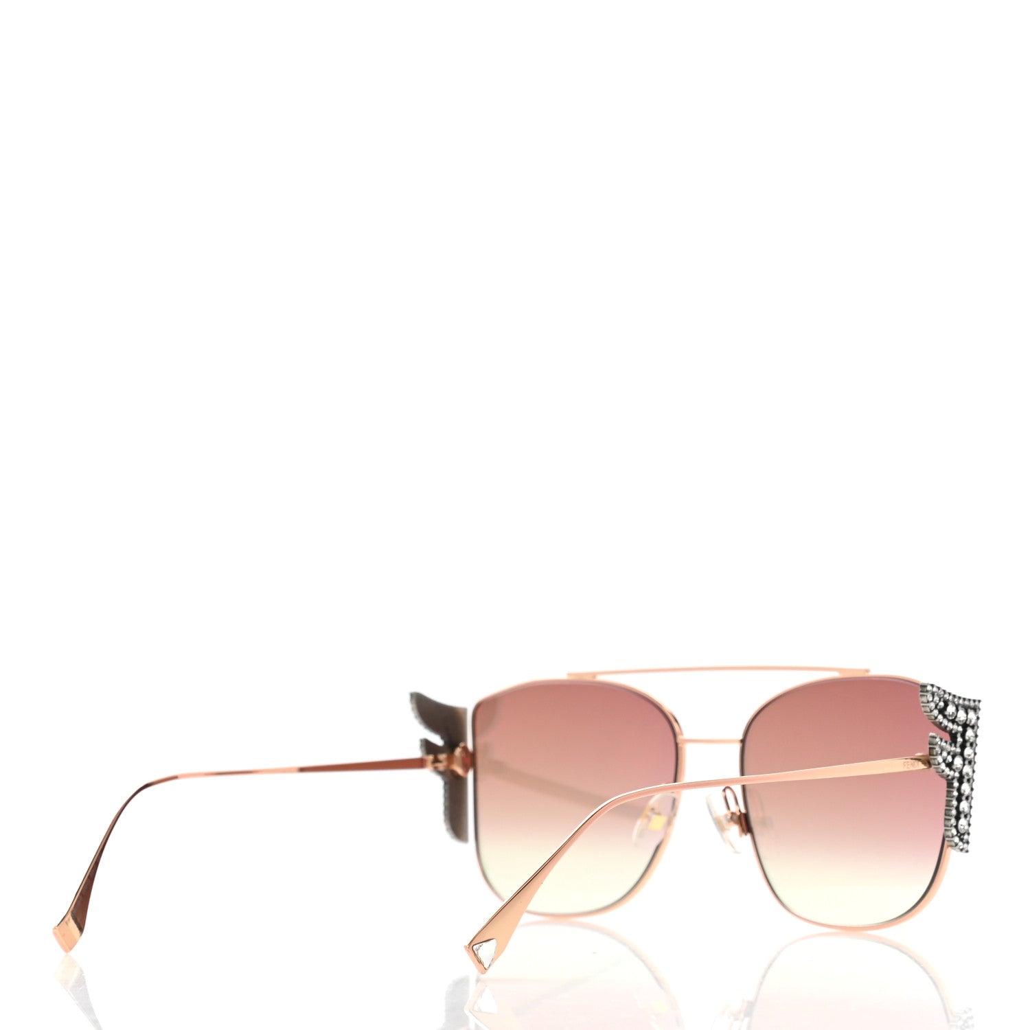 Fendi Crystal Freedom Sunglasses FF 0380/G/S Pink 4 of 8